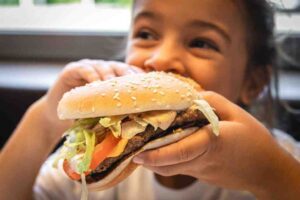 How do I get my child to stop eating junk food? 